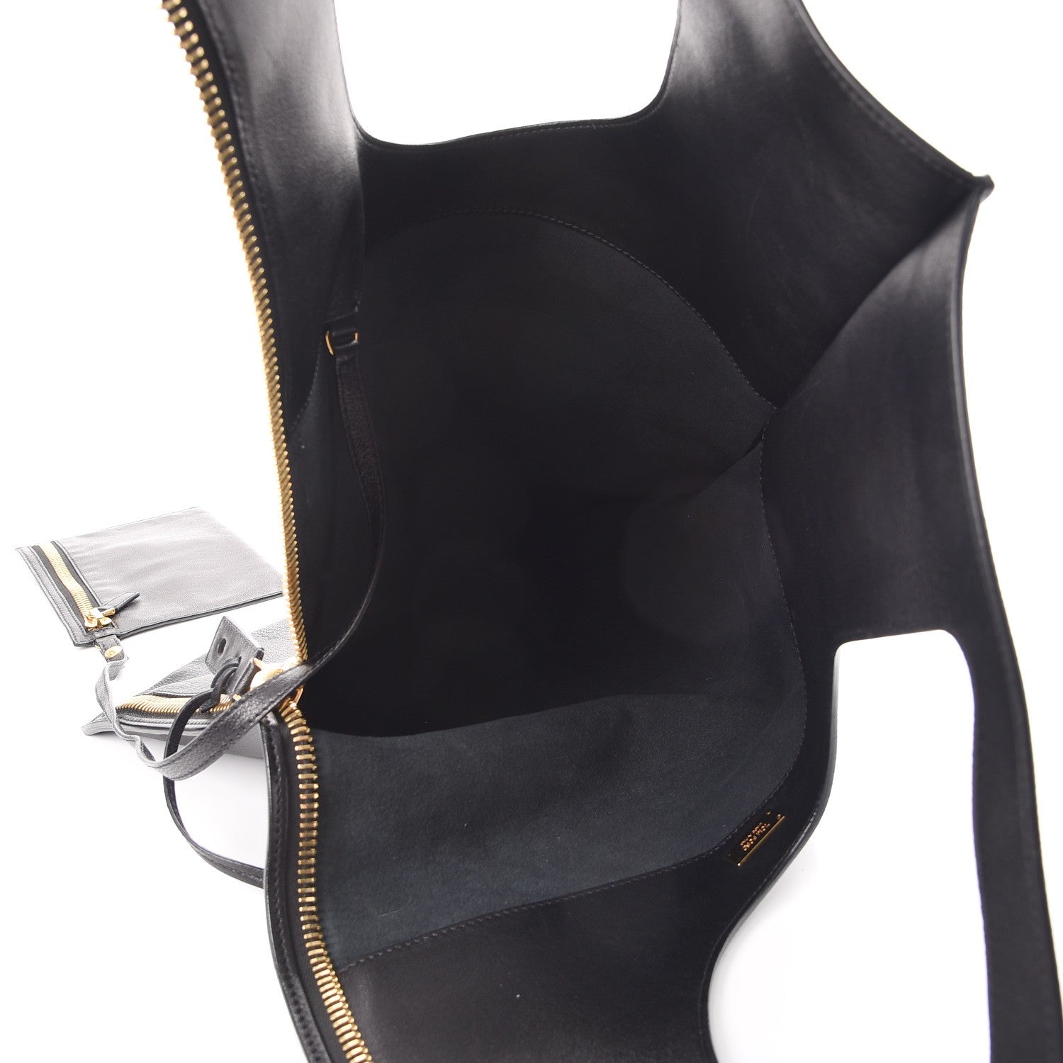 Tom Ford Ramskin Large Alix Padlock Zip Shoulder Bag Black 7 of 10