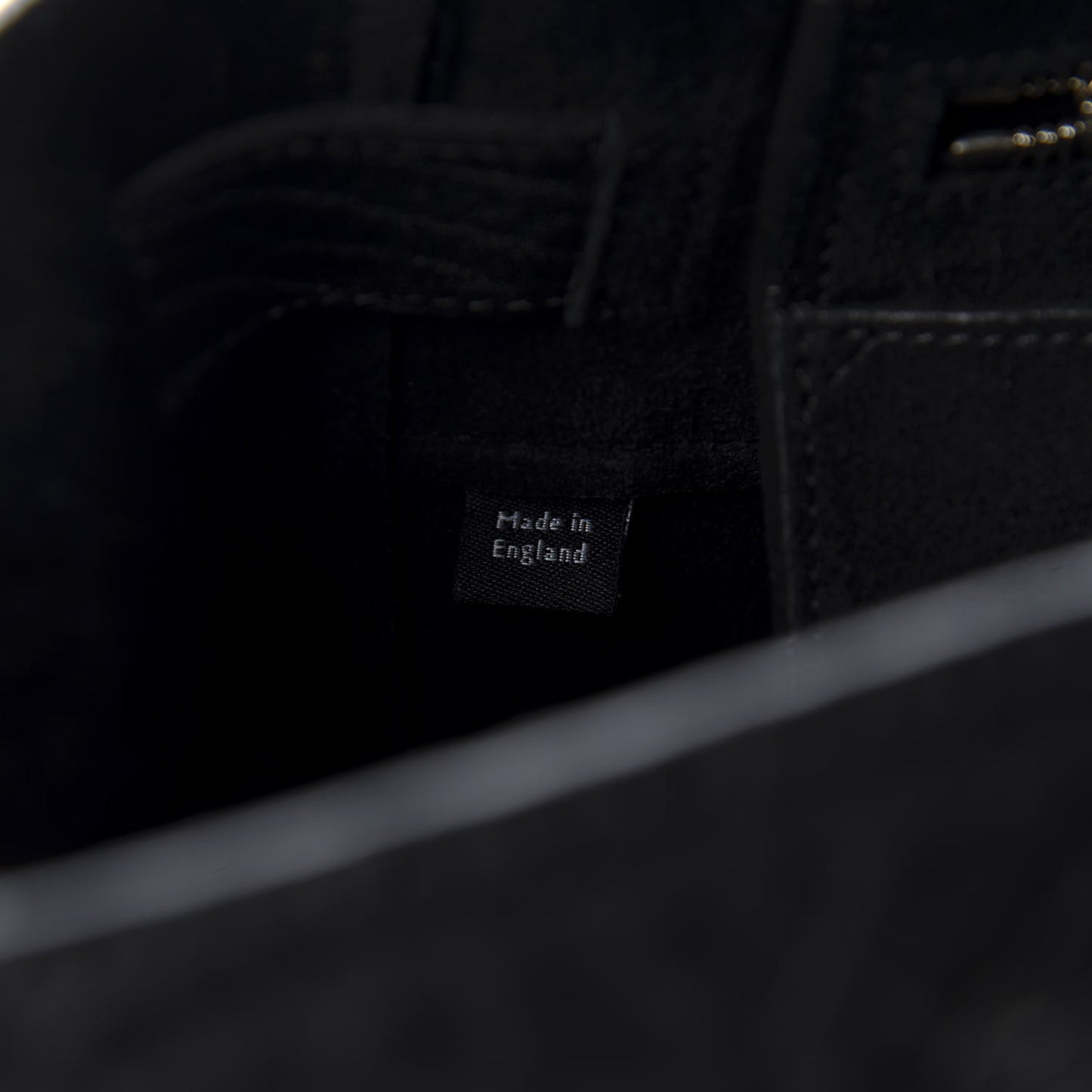 Shrunken Calfskin Mini Bayswater Buckle Black