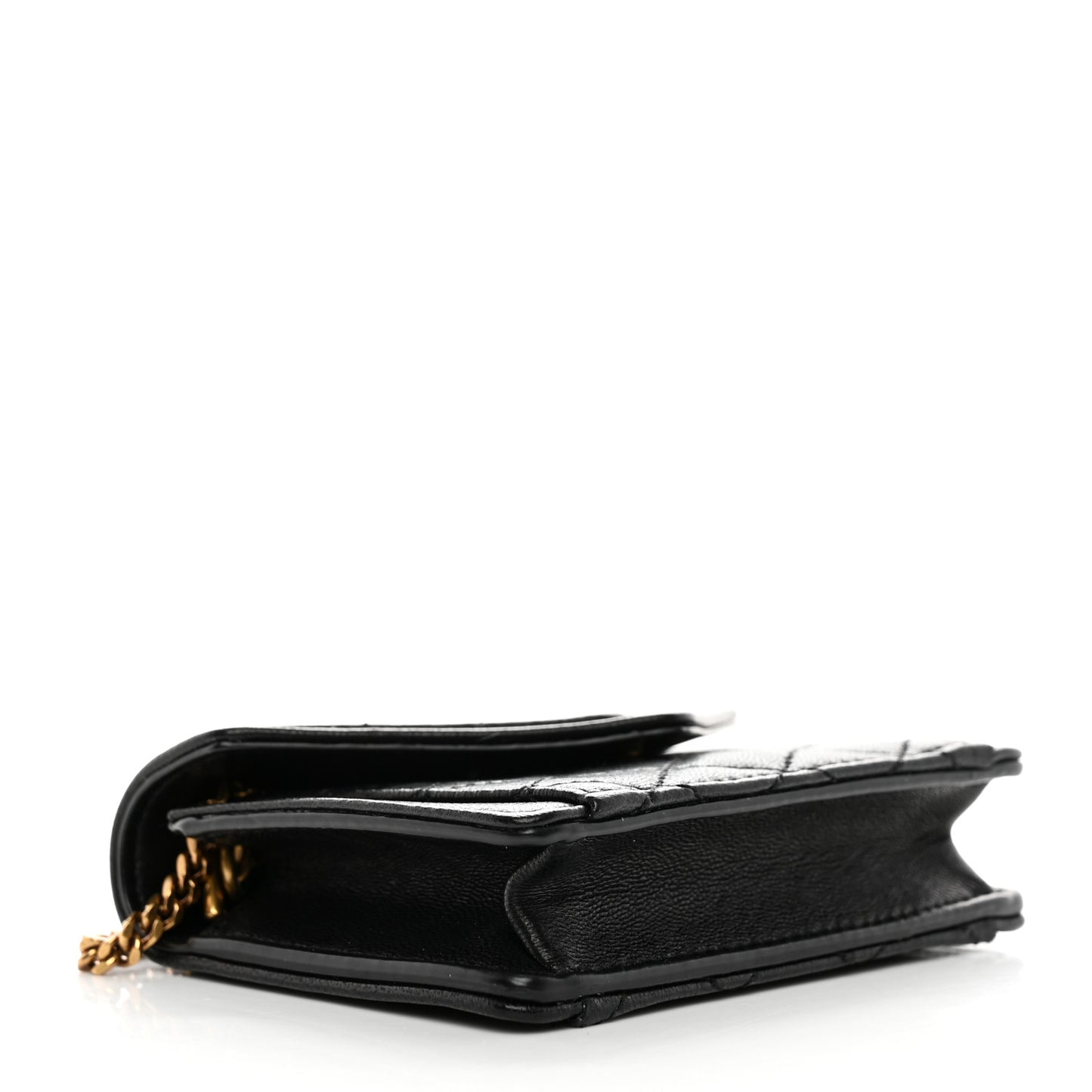 Lambskin Quilted Micro Gaby Bag Black