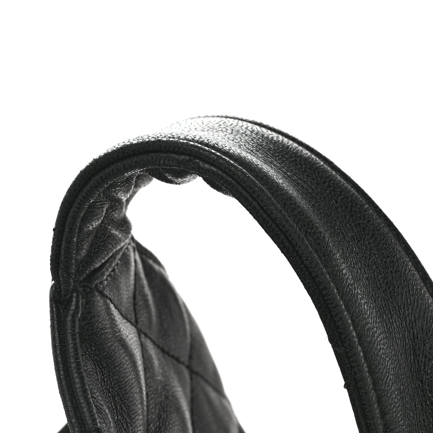 Lambskin Quilted Maxi Icare Shopping Tote Black