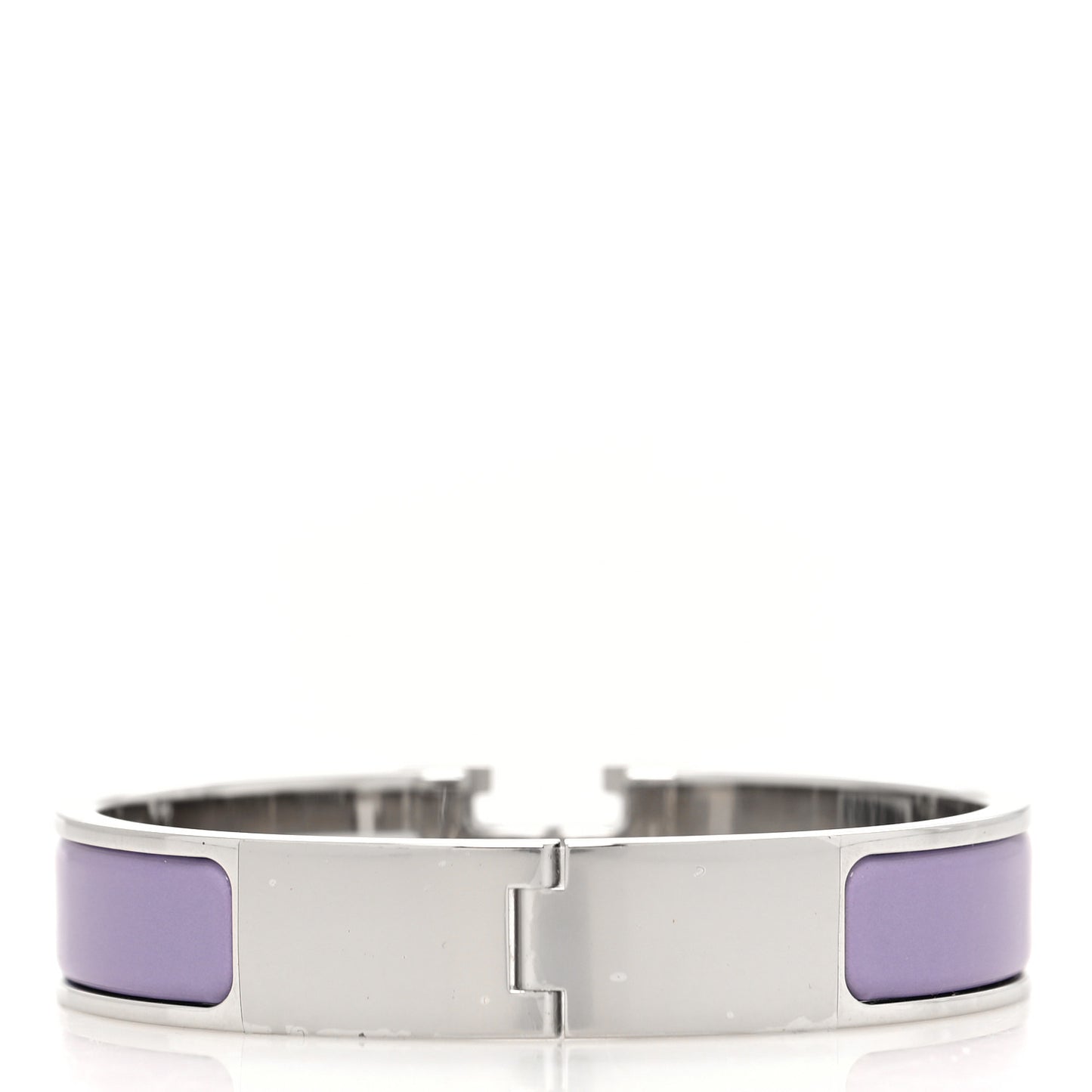 Enamel Narrow Clic Clac H Bracelet PM Lilas