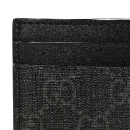 Gucci GG Supreme Monogram Kingsnake Card Case Black Grey 8 of 10