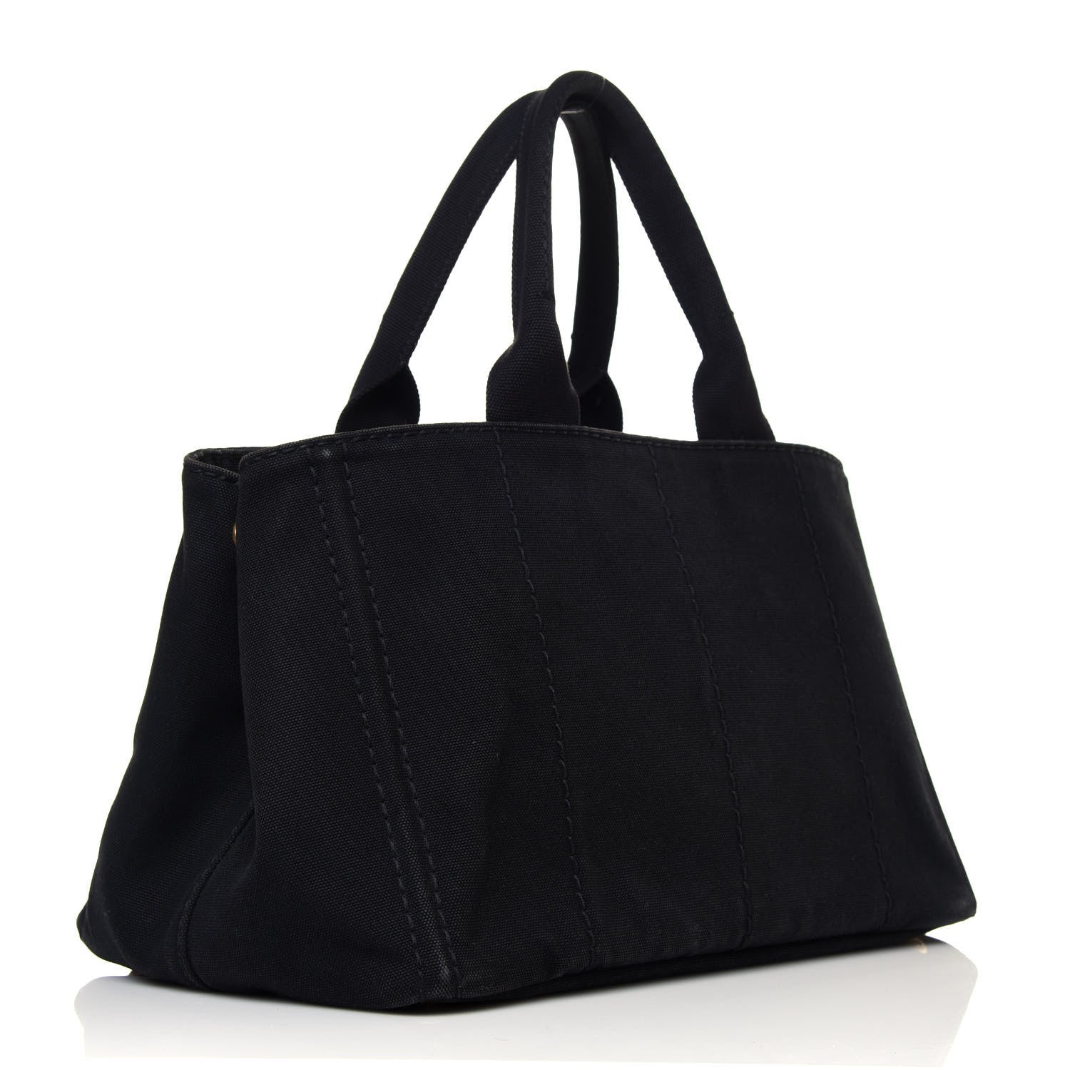 Prada Canapa Small Logo Tote Black 2 of 12
