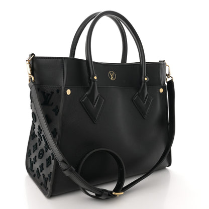 Louis Vuitton Calfskin Monogram Tufting On My Side Black 3 of 10