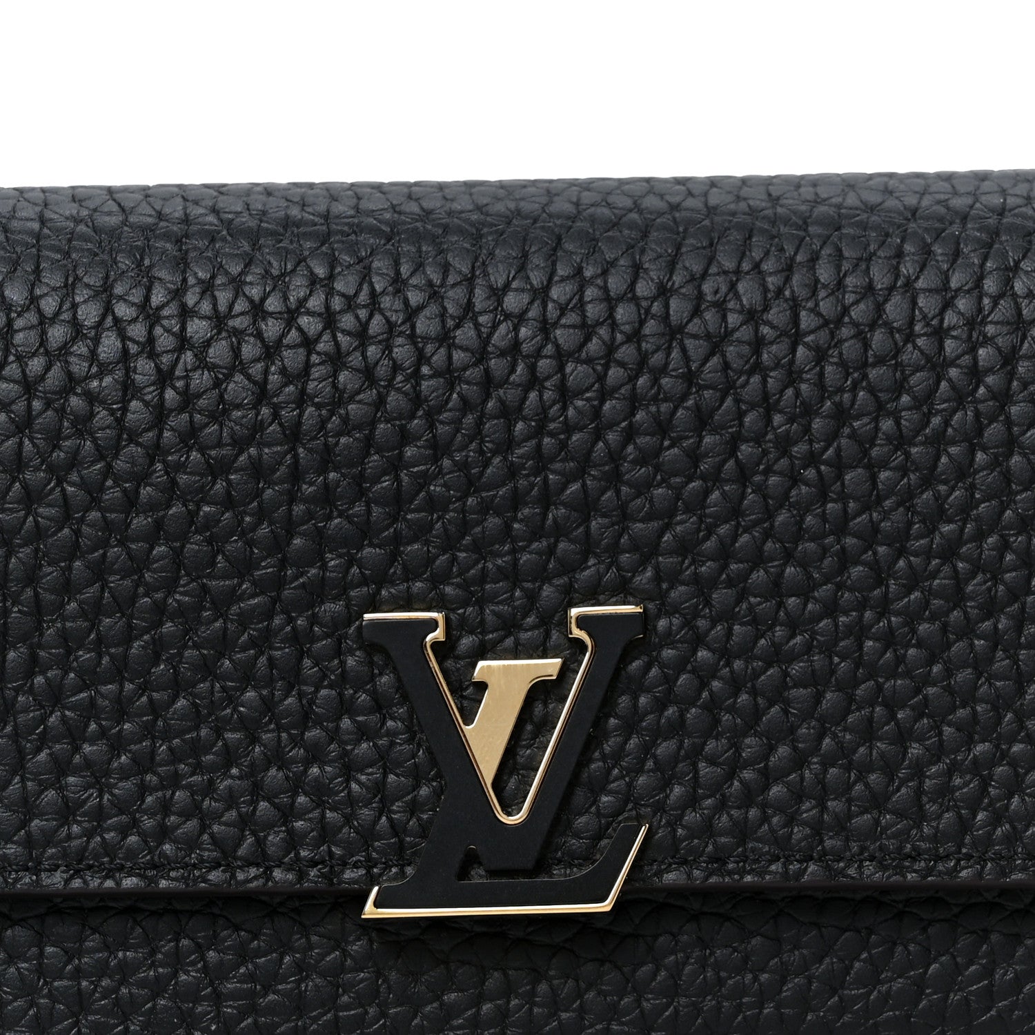 Louis Vuitton Taurillon Capucines Compact Wallet Black 8 of 9