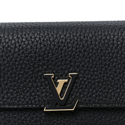 Louis Vuitton Taurillon Capucines Compact Wallet Black 8 of 9