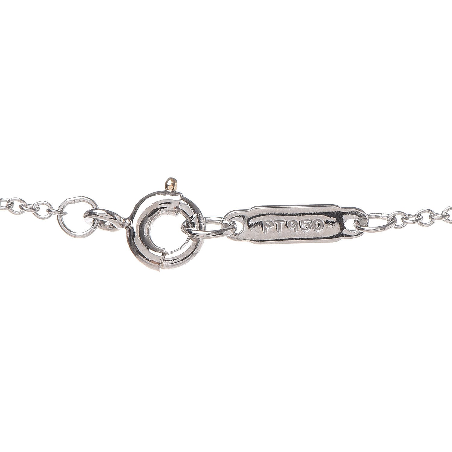 Tiffany Platinum Diamond Cross Stitch Pendant Necklace 6 of 6