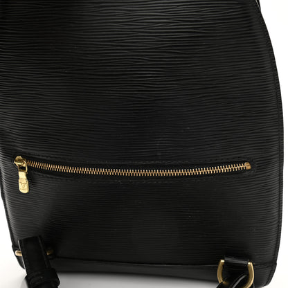 Louis Vuitton Epi Mabillon Backpack Black 10 of 17