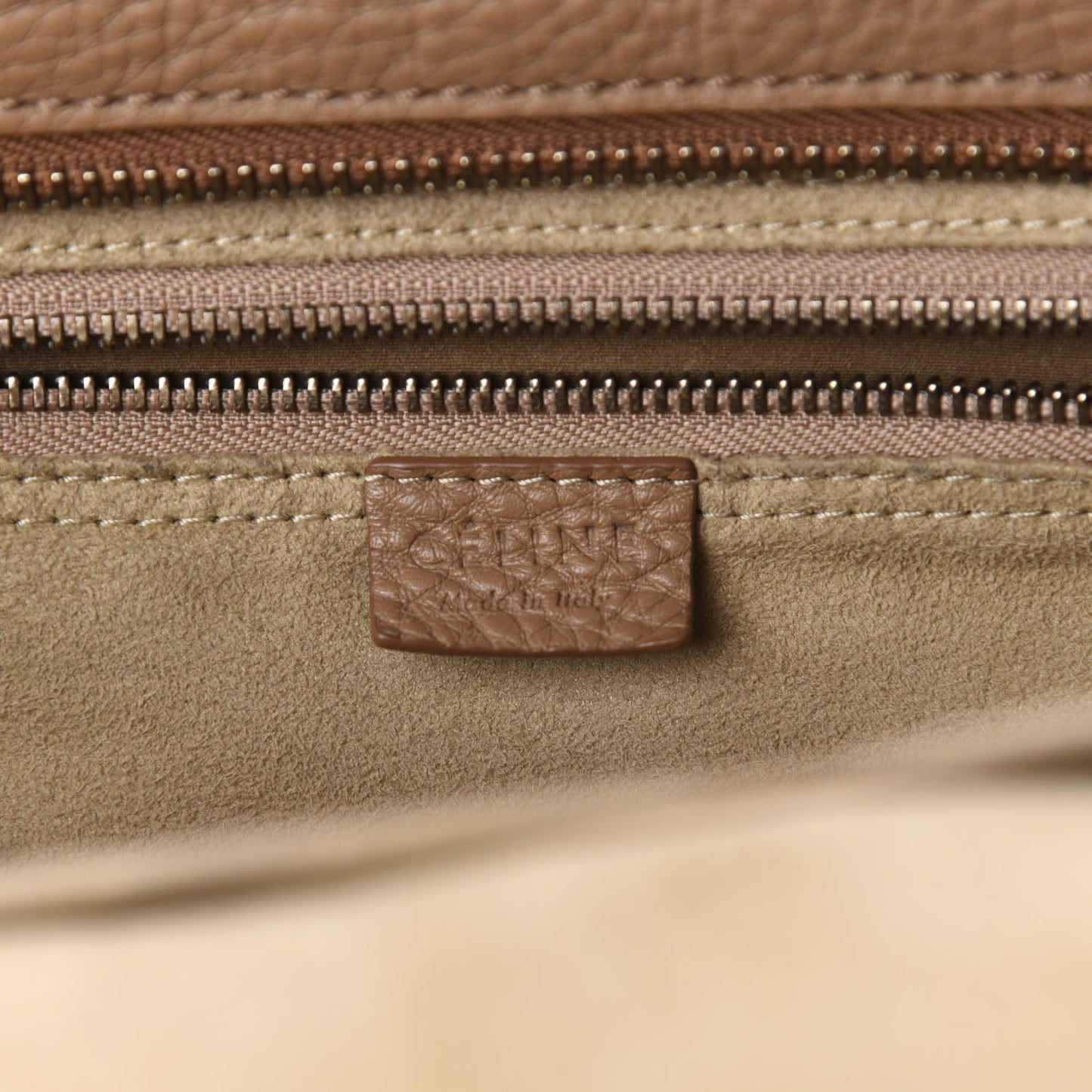 Pebbled Calfskin Mini Luggage Camel