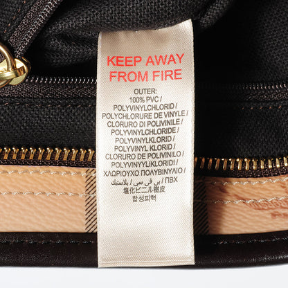 Burberry Haymarket Check Medium Tote Chocolate 7 of 11