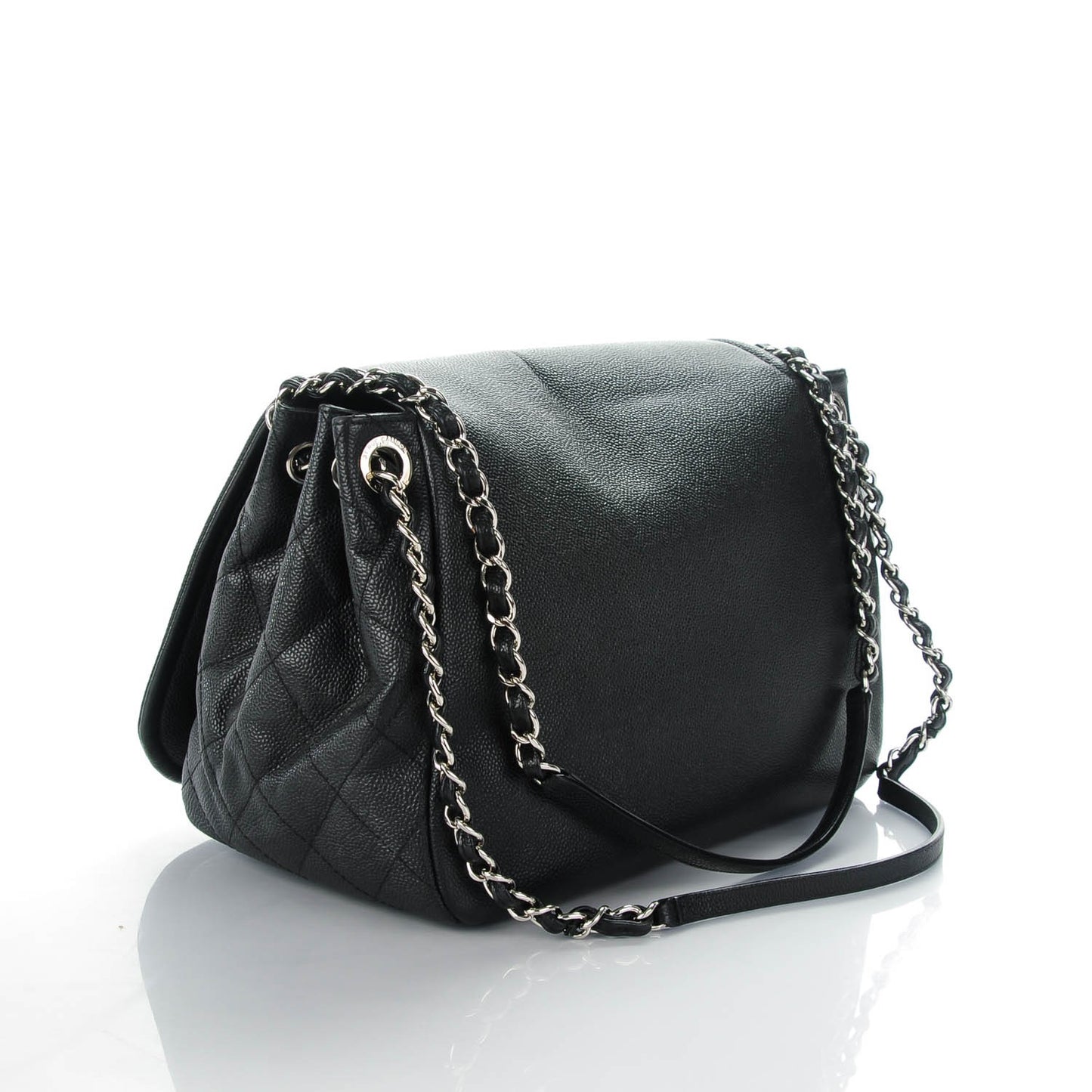 Caviar Timeless CC Accordion Flap Black
