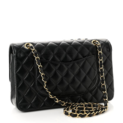 Chanel Caviar Quilted Medium Double Flap Black 3 of 12