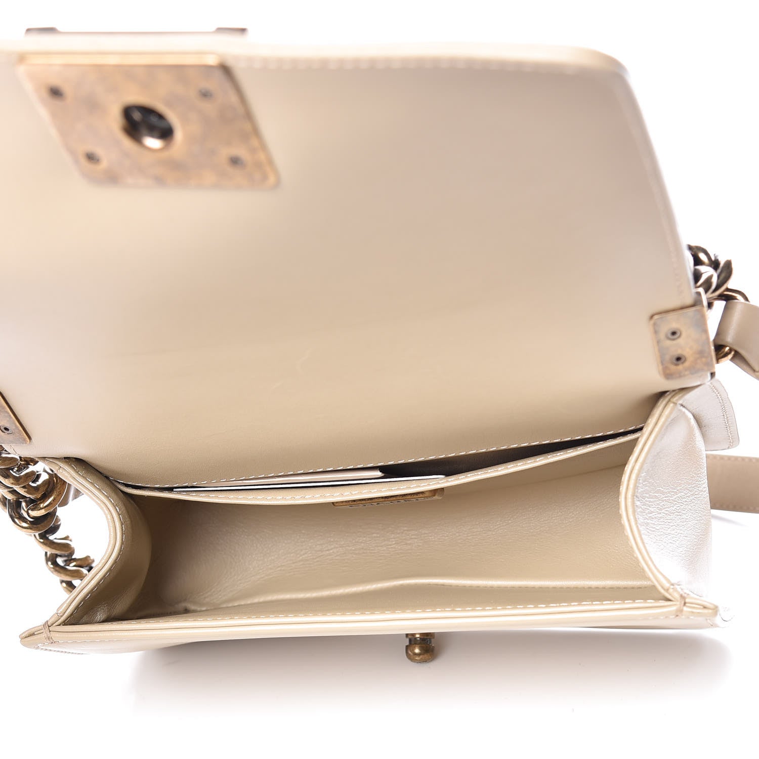 Chanel Galuchat Stingray Small Boy Flap Beige 8 of 16