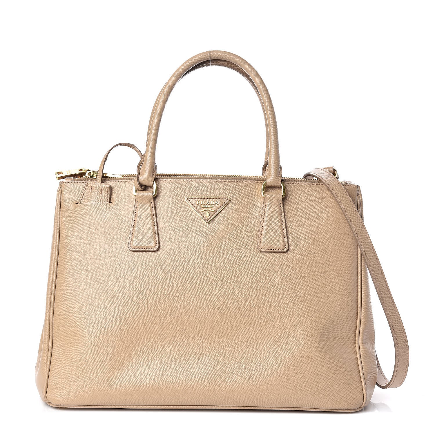 Prada Saffiano Medium Galleria Double Zip Tote Sabbia 1 of 15