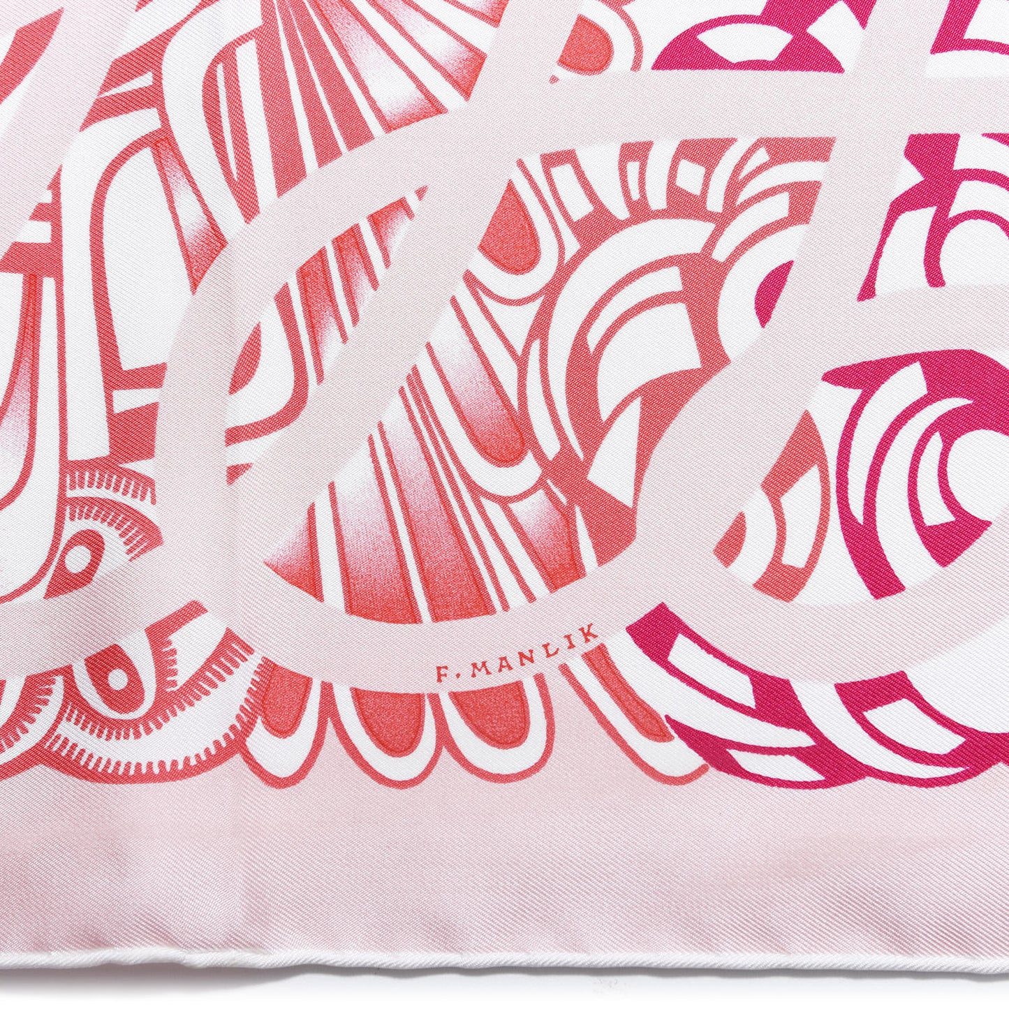 Silk Reverie Solitaire Scarf 90 Rose Pale Bleu Fuchsia