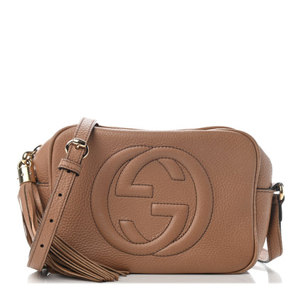 Gucci Pebbled Calfskin Small Soho Disco Bag Camelia 1 of 8