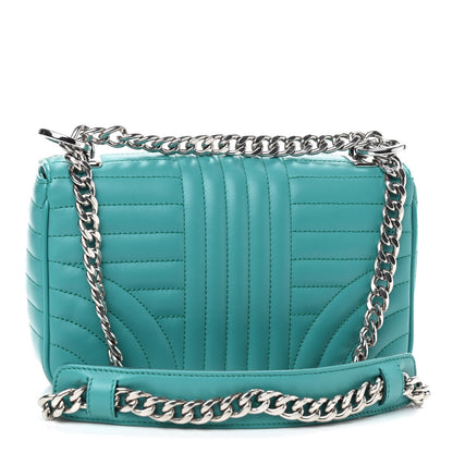 Prada Soft Calfskin Impunture Diagramme Small Chain Flap Shoulder Bag Giada 2 of 8