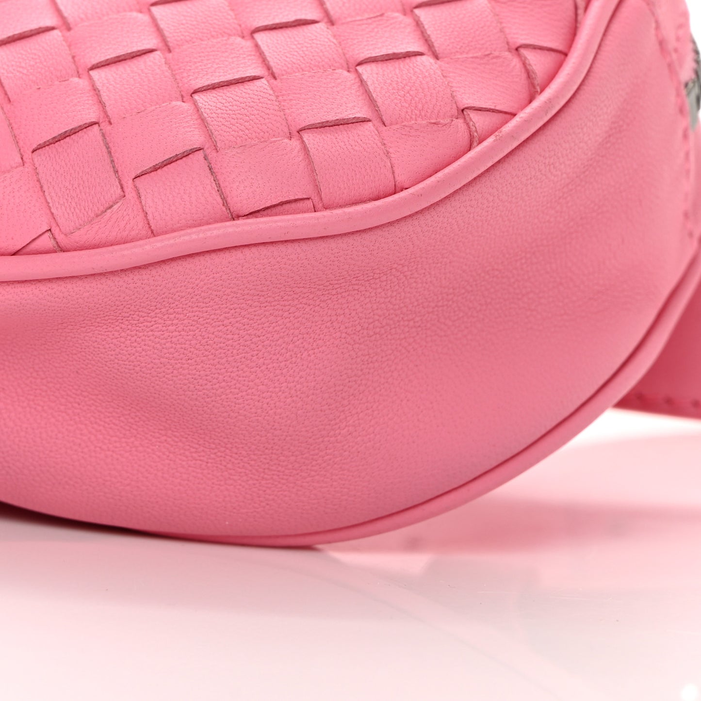 Nappa Intrecciato Belt Bag Pink