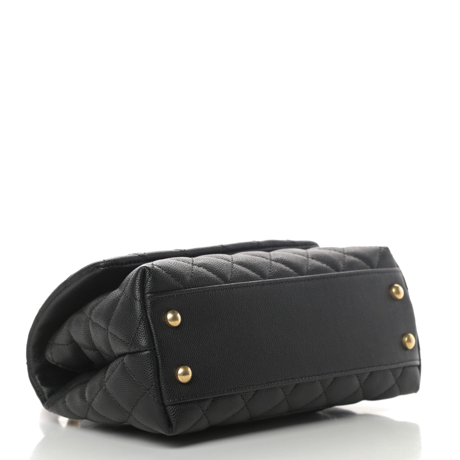 Chanel Caviar Lizard Quilted Mini Coco Handle Flap Black 4 of 11