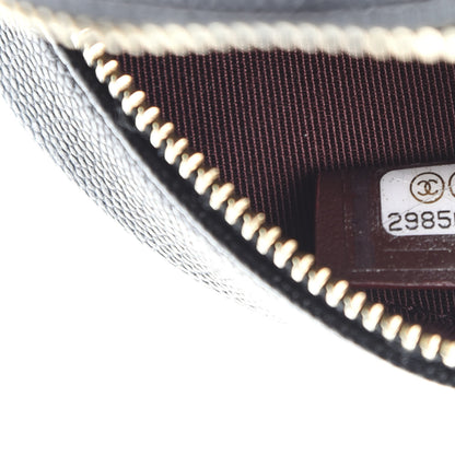 Chanel Caviar Quilted Round Clutch With Chain Black 7 of 9