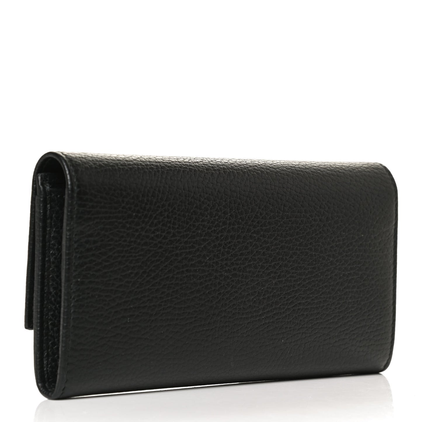 Dollar Calfskin GG Marmont Continental Wallet Black
