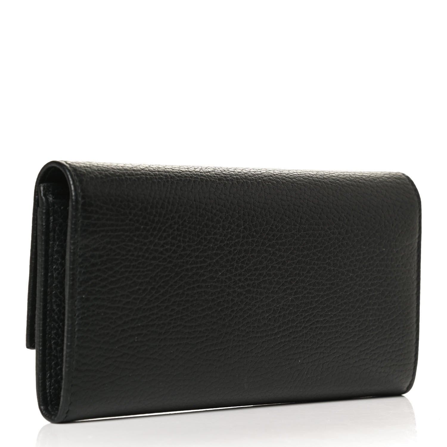 Gucci Dollar Calfskin GG Marmont Continental Wallet Black 3 of 11