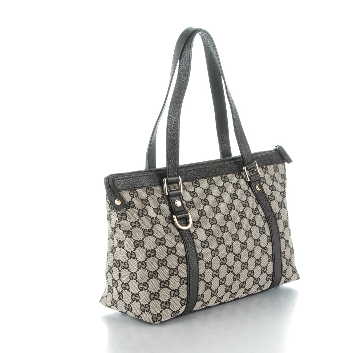 Gucci Monogram Medium Abbey Tote Dark Brown 3 of 7