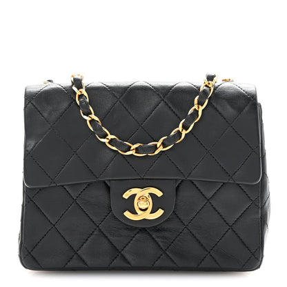 Chanel Lambskin Quilted Mini Square Flap Black 1 of 11