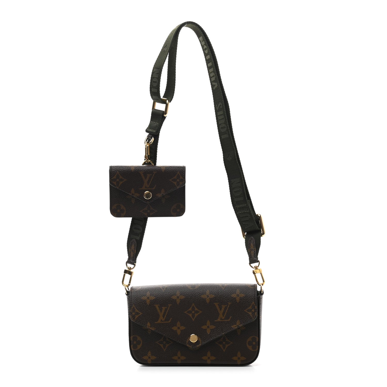 Louis Vuitton Monogram Felicie Strap & Go Kaki 1 of 8