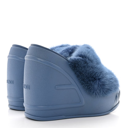 Fendi Mink Fashion Show Platform 140mm Slide Sandals 36 Perfect 4 of 7