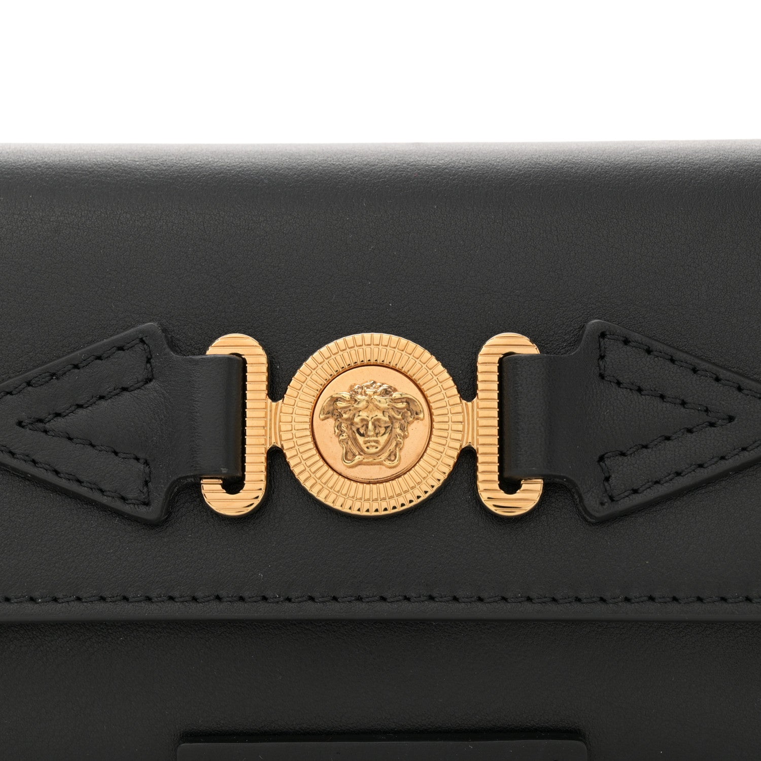Versace Calfskin Medusa Biggie Belt Bag Black 7 of 11