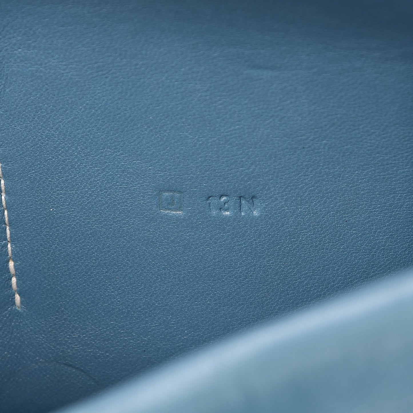 Togo Dogon Duo Wallet Blue Jean