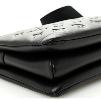 Louis Vuitton Lambskin Embossed Monogram Coussin PM Black 8 of 9
