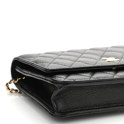 Chanel Caviar Quilted Miss Coco Wallet On Chain WOC Black 6 of 12
