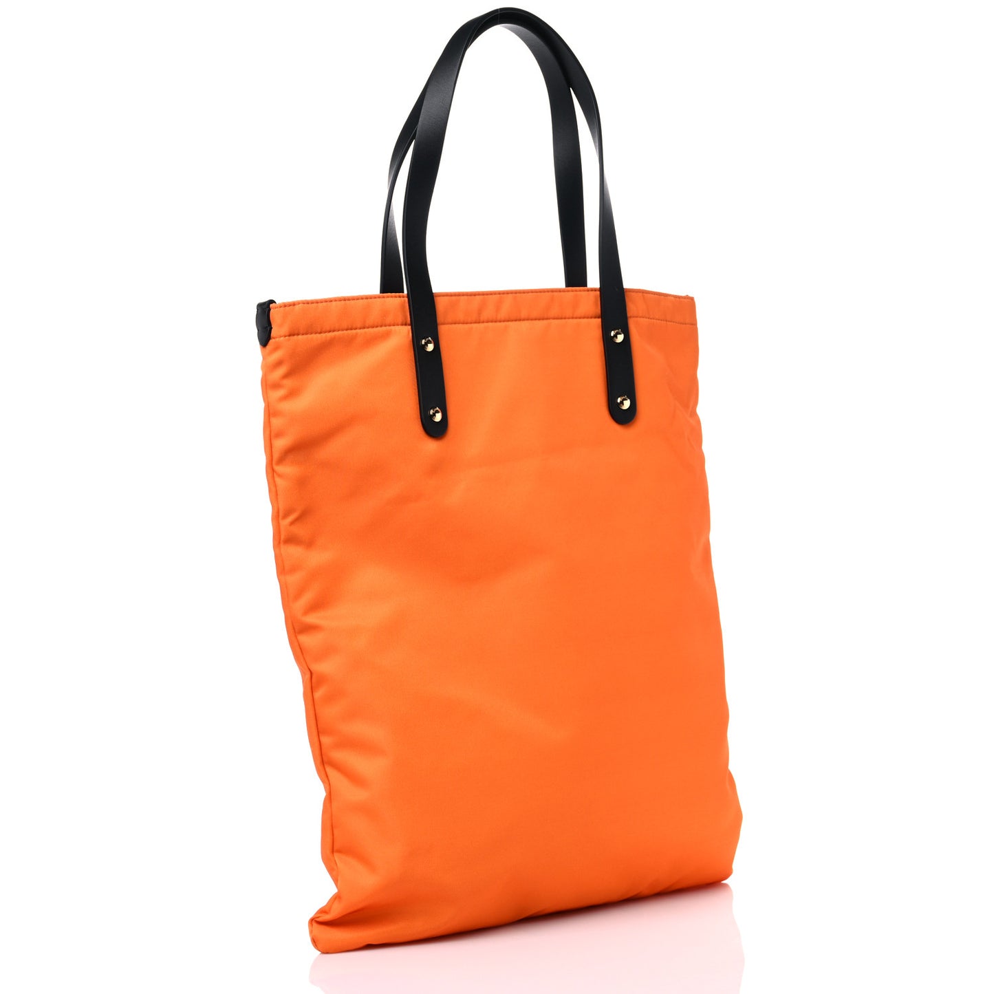 Nylon London England Print Logo Flat Tote Orange