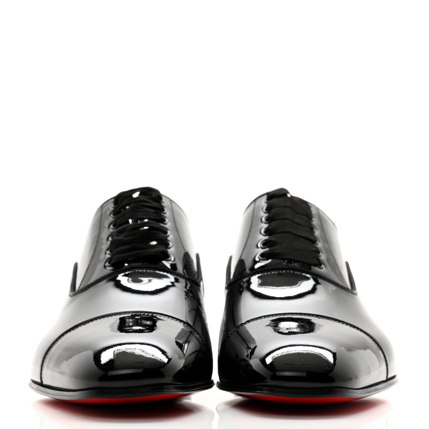 Christian Louboutin Patent Greggo Flat Oxfords 40 Black 2 of 12