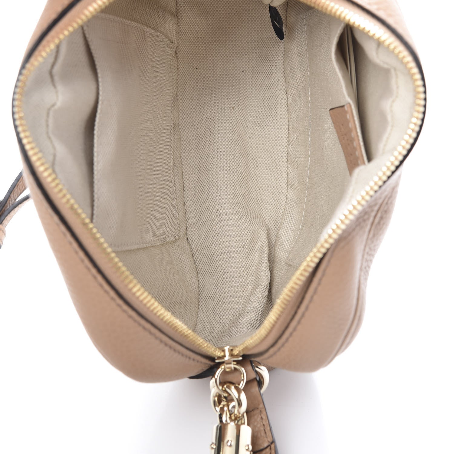 Gucci Pebbled Calfskin Small Soho Disco Bag Camelia 5 of 12