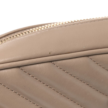 Saint Laurent Calfskin Matelasse Monogram Lou Camera Bag Dark Beige 16 of 18