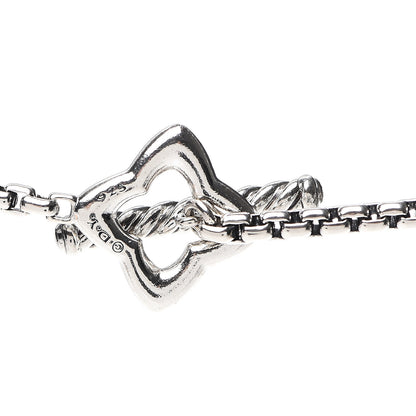 David Yurman Sterling Silver 25mm Quatrefoil Chain Necklace 3 of 4