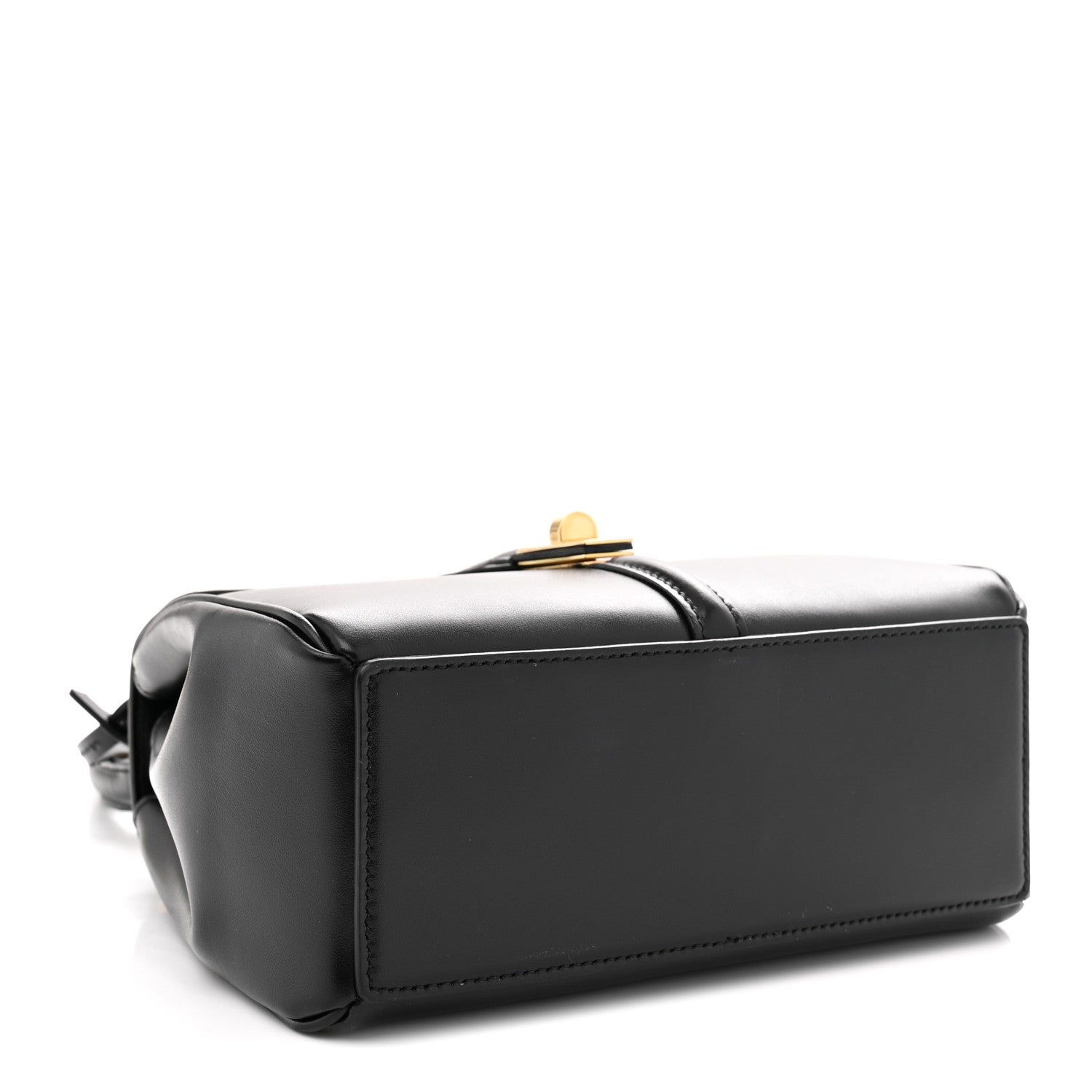 Celine Satinated Calfskin Small 16 Top Handle Bag Black 4 of 10
