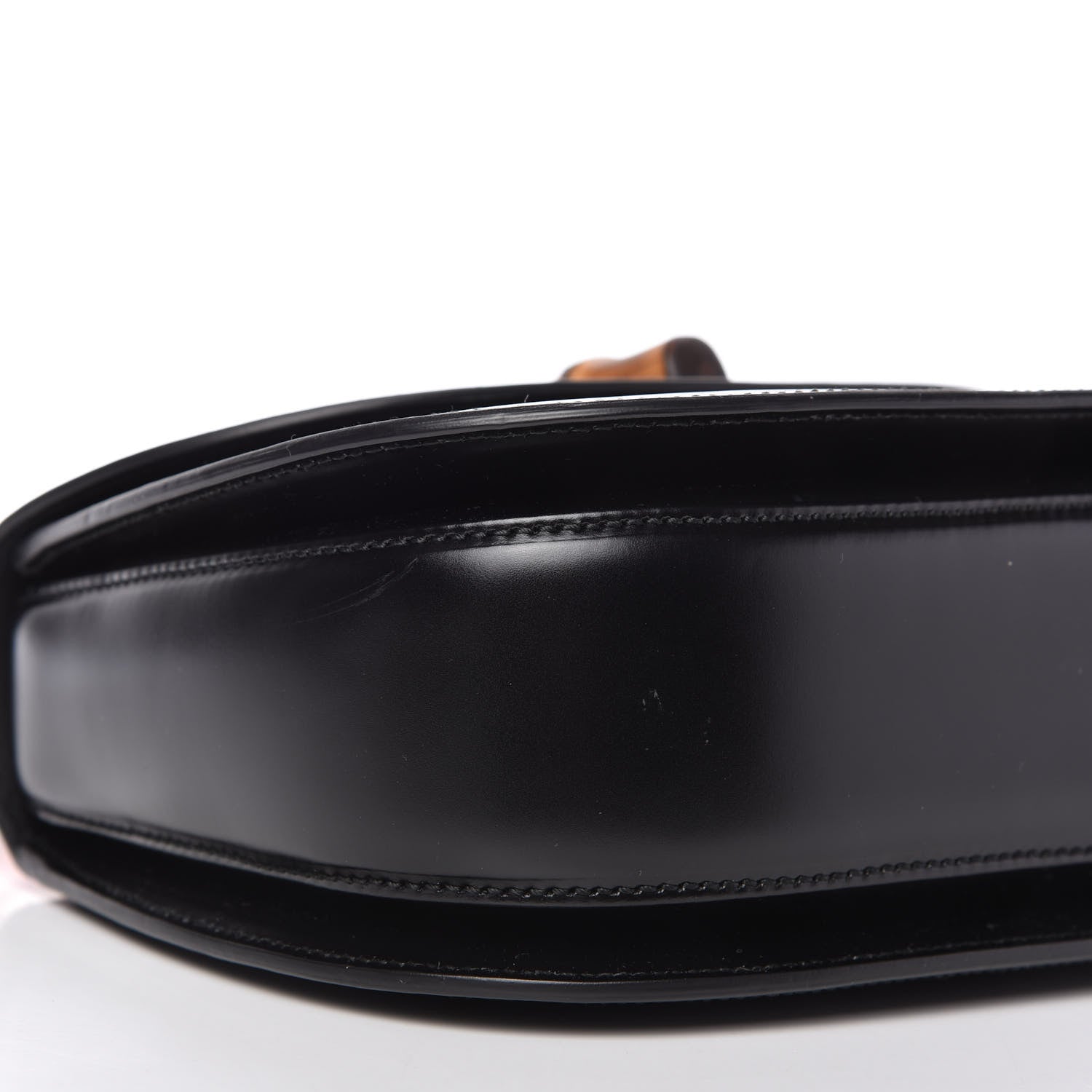 Gucci Calfskin Plexiglass Medium Classic 2 Top Handle Bag Black 6 of 10