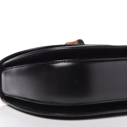 Gucci Calfskin Plexiglass Medium Classic 2 Top Handle Bag Black 6 of 10