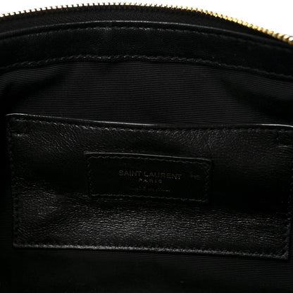 Saint Laurent Lambskin Quilted Icare Cosmetic Pouch Black 12 of 12