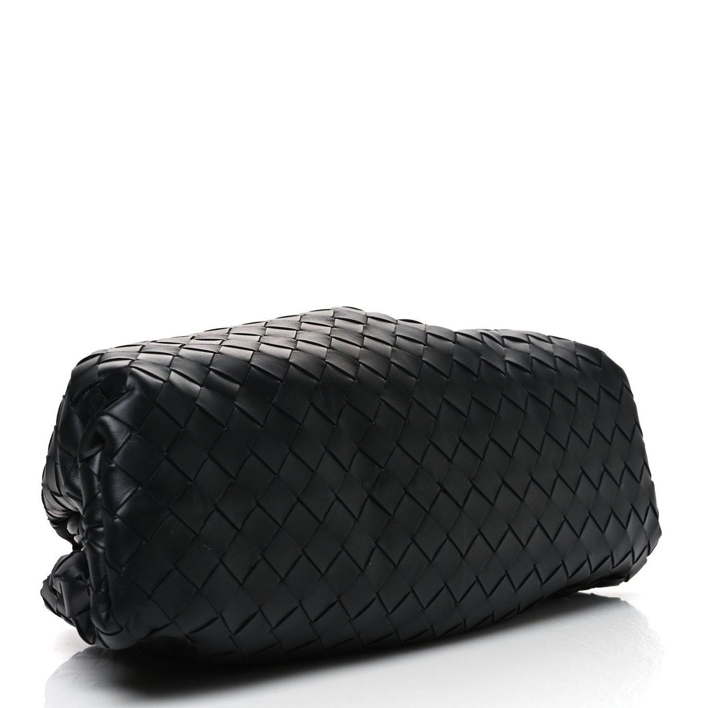 Nappa Maxi Intreccio The Pouch Oversized Clutch Black