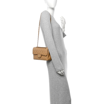 Chanel Caviar Quilted Small Double Flap Beige 2 of 13