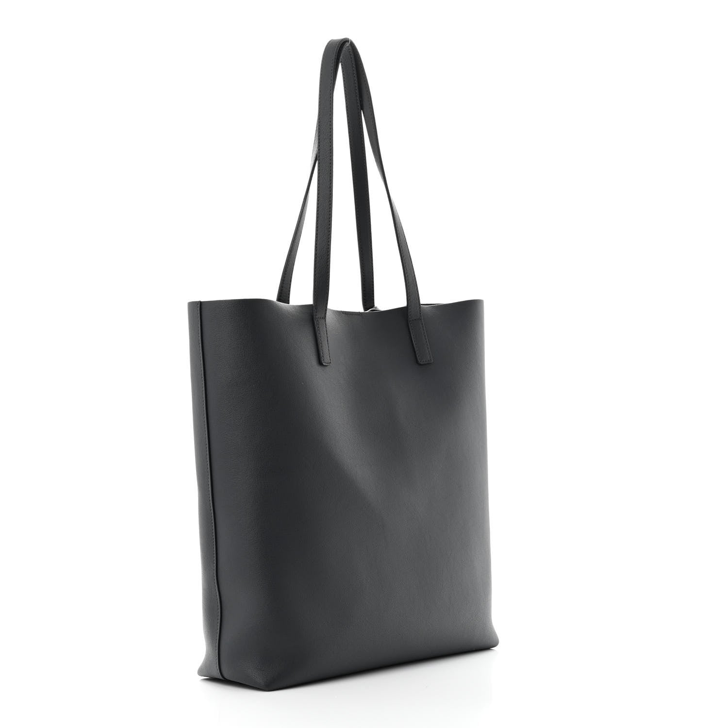 Saint Laurent Calfskin Medium Shopping Tote Fog 4 of 11