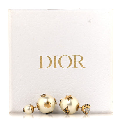 Christian Dior Pearl Crystal Tribales Bee Earrings Gold 5 of 5