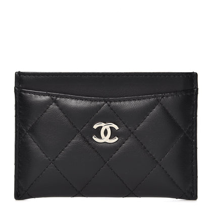 Chanel Lambskin Quilted Card Holder Black 1 of 9
