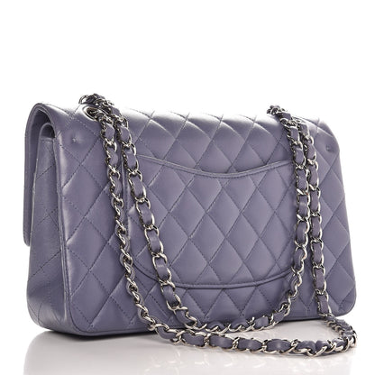 Chanel Lambskin Quilted Medium Double Flap Light Purple 4 of 16
