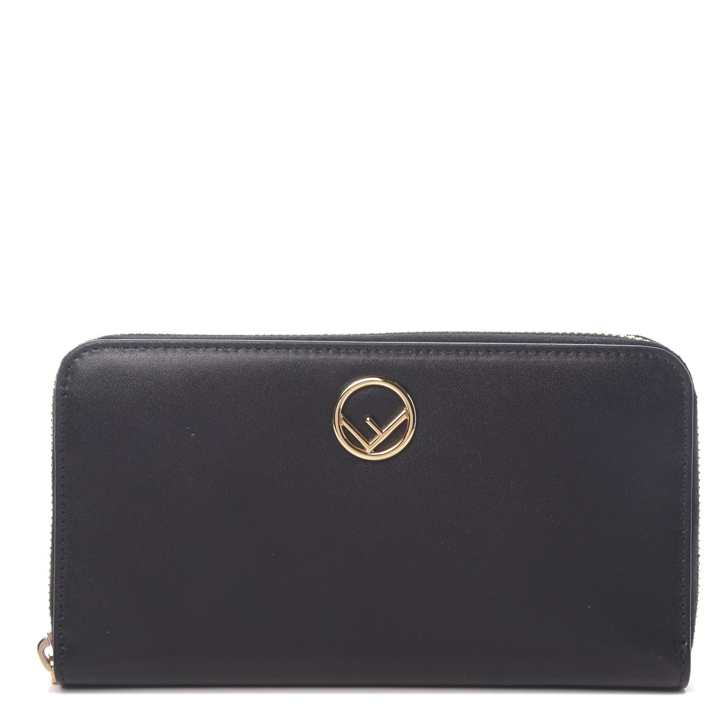 Fendi Vitello Liberty Lucido F is Fendi Zip Around Wallet Black 1 of 6